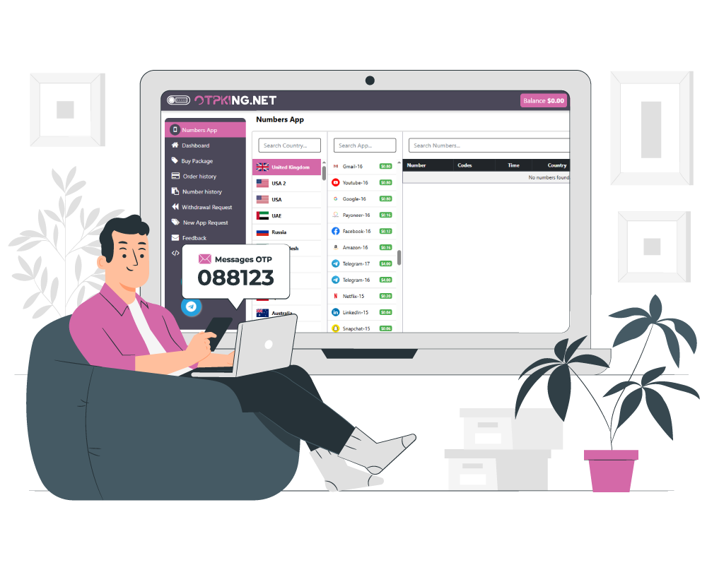 virtual number provider - OTP King